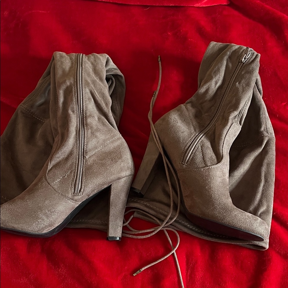 Brown Suede Women's Boots